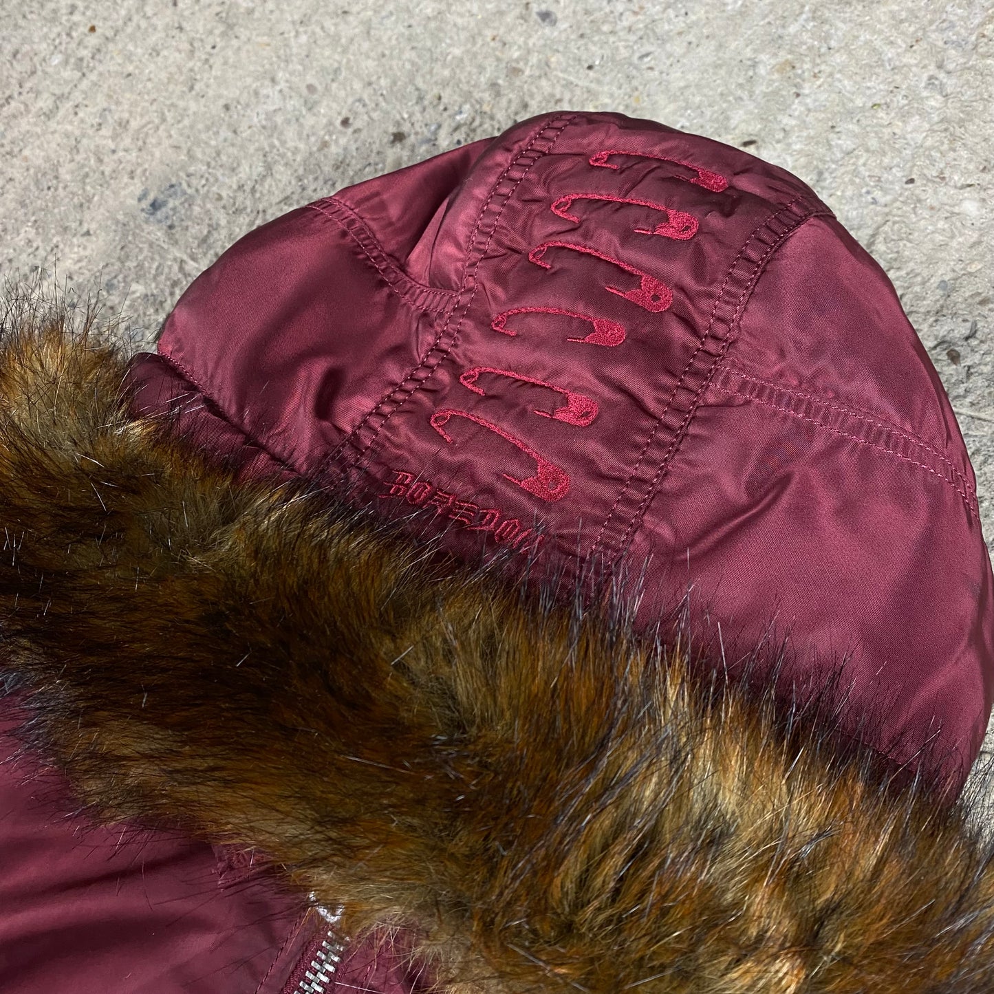 BORING ALPHA FUR HOOD BOMBER